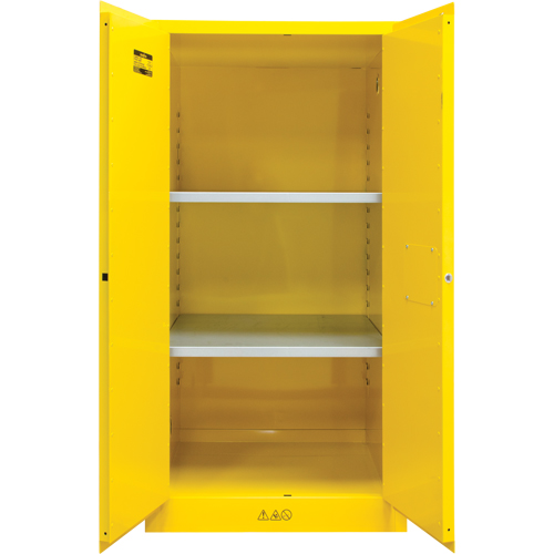 Armoire pour produits inflammables, 60 gal., 2 Porte(s), 34" La x 65" h x 34" p Duraquip Inc