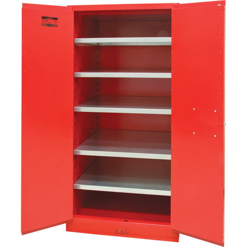 Paint/Ink Cabinet, 96 gal., 5 Shelves Duraquip Inc