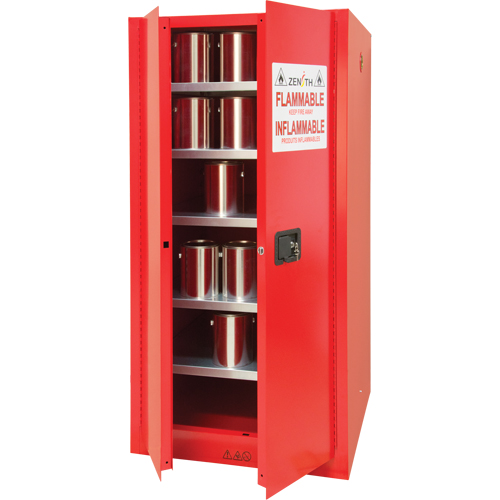 Paint/Ink Cabinet, 96 gal., 5 Shelves Duraquip Inc