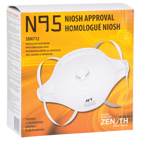 Respirateur contre les particules, N95, Certifi&eacute; NIOSH, Moyen/grand Duraquip Inc