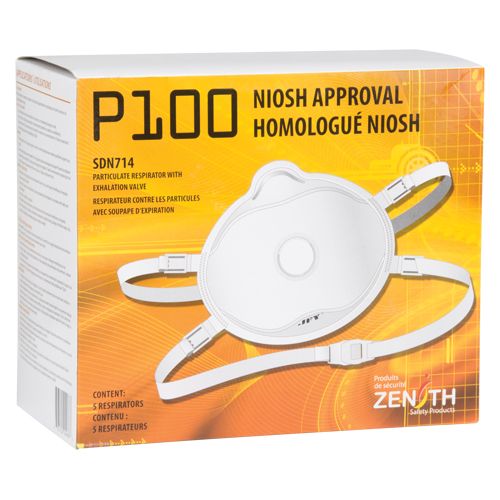 Particulate Respirator, P100, NIOSH Certified, Medium/Large Duraquip Inc