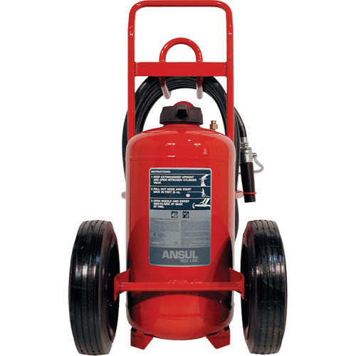 Red Line&reg; Wheeled Fire Extinguishers, BC, 150 lbs. Capacity Duraquip Inc
