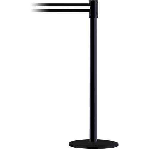 Poteau receveur robuste &agrave; ligne double, Hauteur de 38", Jaune Duraquip Inc