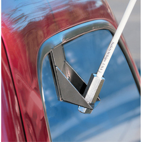 Safety Whip&reg; Light-Duty Whips, Window Mount, 5' High, Orange Duraquip Inc