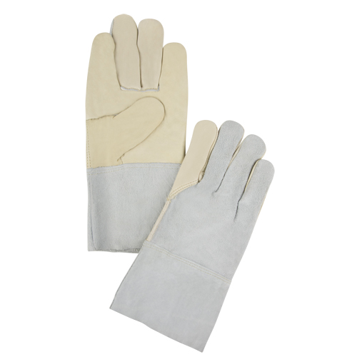 Gants de travail d'usage standard, 2T-Grand, Paume en Cuir fleur de vache Duraquip Inc