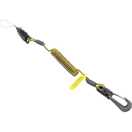 Coil Tool Tether, Coil, Clip/Loop Duraquip Inc