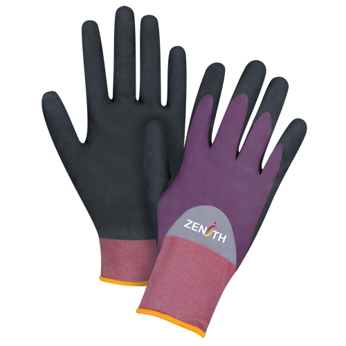 ZX-2 Premium Coated Gloves, 7/Small, Nitrile/Foam Nitrile Coating, 18 Gauge, Nylon Shell Duraquip Inc