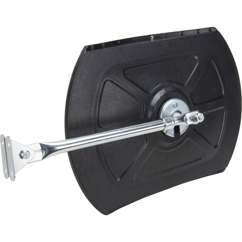 Roundtangular Convex Mirror with Telescopic Arm, 12" H x 18" W, Indoor/Outdoor Duraquip Inc