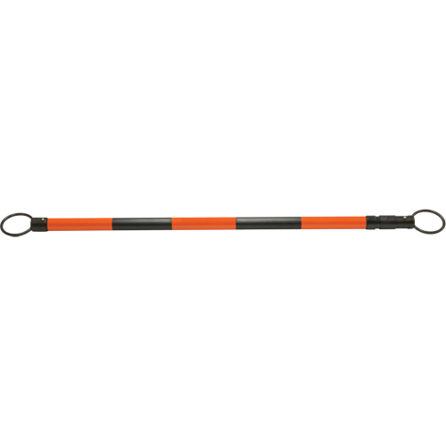 Retractable Cone Bar, 7' 5" Extended Length, Black/Orange Duraquip Inc