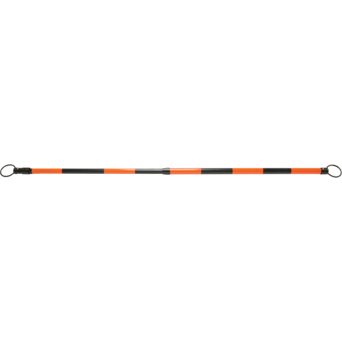 Retractable Cone Bar, 7' 5" Extended Length, Black/Orange Duraquip Inc