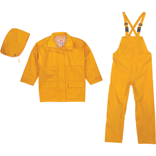 V&ecirc;tement imperm&eacute;able Open Road 150D 3 pi&egrave;ces ind&eacute;chirable, Polyester, T-Grand, Jaune Duraquip Inc