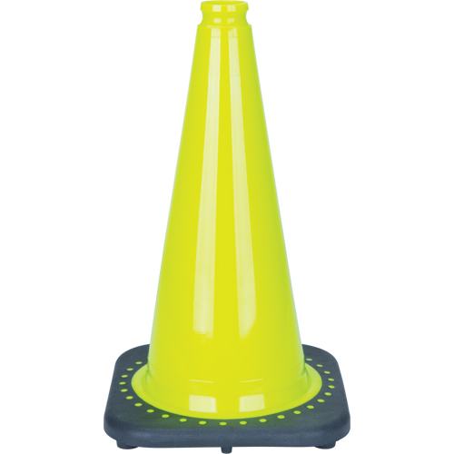 C&ocirc;ne de signalisation de premi&egrave;re qualit&eacute;, 18", Vert lime Duraquip Inc