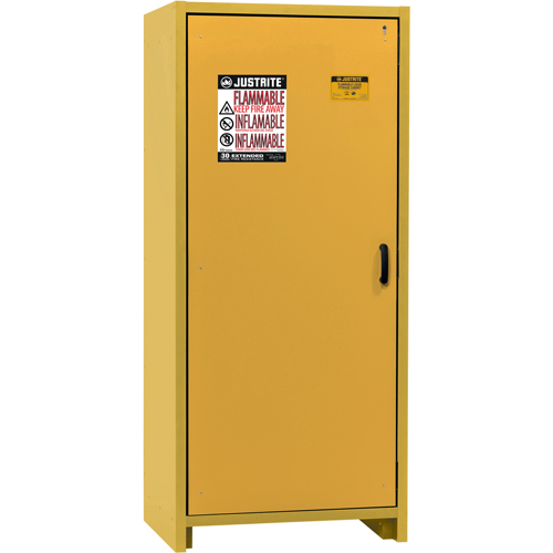 Armoire d'entreposage 30 minutes s&eacute;curitaire et conforme &agrave; la norme EN, 30 gal., 1 Porte(s), 34,02" La x 76,65" h x 24,21" p Duraquip Inc