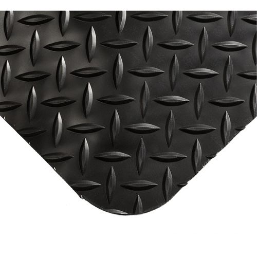 Smart Mats No.497, Diamond, 4' x 10' x 1", Black, PVC/Urethane Duraquip Inc