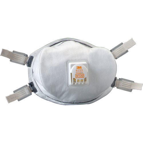 Respirateurs contre les particules 8233, N100, Certifi&eacute; NIOSH Duraquip Inc