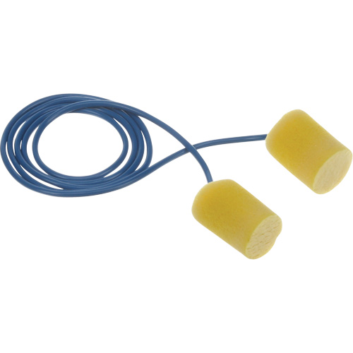 Bouchons d'oreilles classiques E-A-R, Vrac - Sac en poly, Avec cordon Duraquip Inc