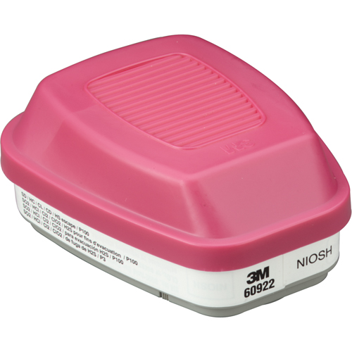 Cartouches pour respirateur s&eacute;rie 6000, Cartouche gaz/vapeur, Gaz acide/P100 Duraquip Inc