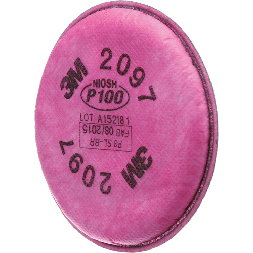 Pr&eacute;filtres pour respirateurs s&eacute;rie 2000, Filtre contre les particules, Vapeurs organiques/P100 Duraquip Inc