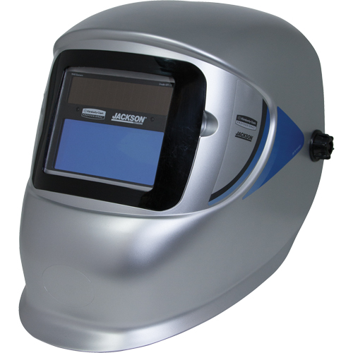 WH40 Variable ADF Welding Helmet, 3.77" L x 1.65" W View Area, 9 - 13 Shade Range, Silver Duraquip Inc
