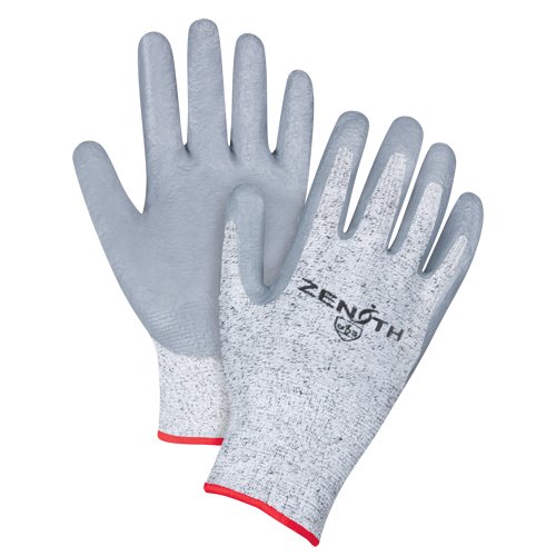 Gants &eacute;lastiques sans coutures r&eacute;sistants &agrave; la coupe, Taille Petit/7, Calibre 13, Rev&ecirc;tement Nitrile, Enveloppe en PEHP, ANSI/ISEA 105 niveau 2/EN 388 niveau 3 Duraquip Inc