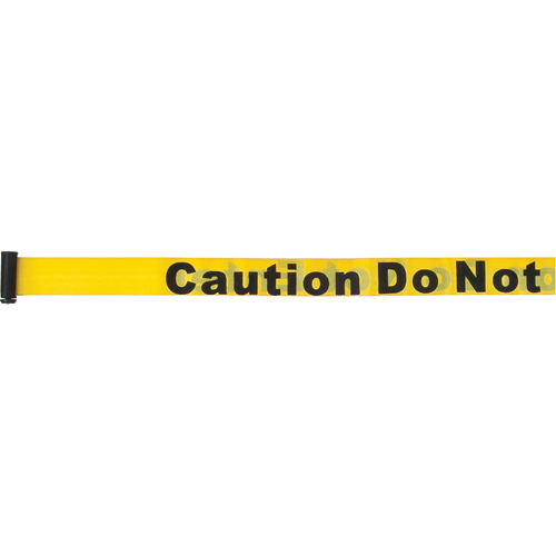 Cartouches de ruban pour assembler vos propre barri&egrave;res de contr&ocirc;le des foules, Caution Do Not Enter, 7', Ruban Jaune Duraquip Inc