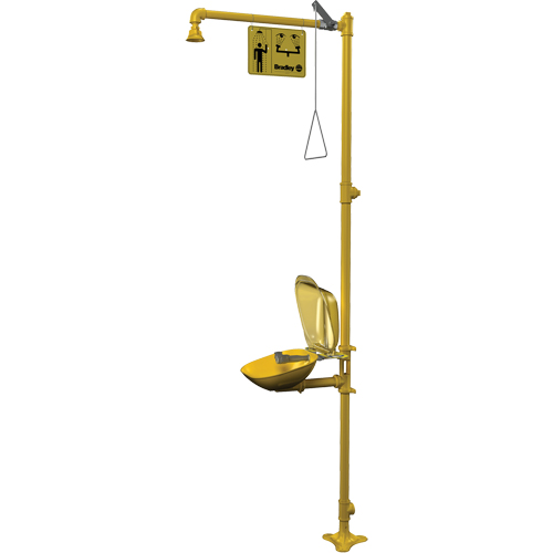 Combinaison de douche d'urgence & douche oculaire Halo Duraquip Inc