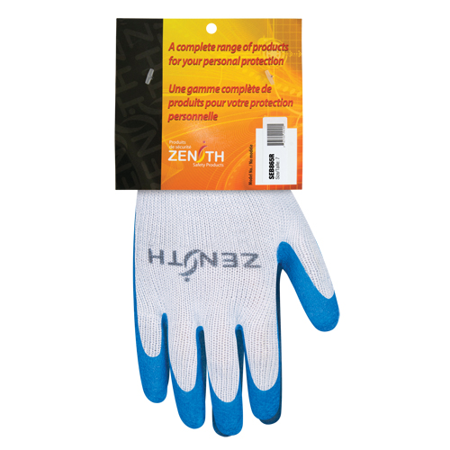Gants enduits tricot&eacute; sans couture en caoutchouc naturel, 7, R&ecirc;vetement Latex de caoutchouc, Calibre 10, Enveloppe en Polyester/Coton Duraquip Inc