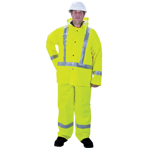 Imperm&eacute;able pour la circulation de premi&egrave;re qualit&eacute; RZ900, Petit, Jaune lime haute visibilit&eacute; Duraquip Inc