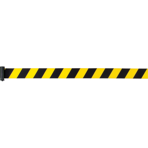 Cartouches de ruban pour assembler vos propre barri&egrave;res de contr&ocirc;le des foules, 7', Ruban Jaune Duraquip Inc
