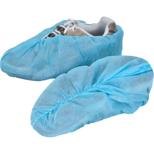 Shoe Covers, Large, Polypropylene, Blue Duraquip Inc