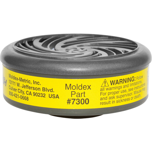 7000/9000 Series Respirator Filters, Gas/Vapour Cartridge, Organic Vapour/Acid Gas Duraquip Inc