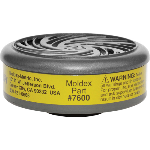 Filtres pour respirateur s&eacute;rie 7000/9000, Cartouche gaz/vapeur, Gaz multiples/Vapeur organique Duraquip Inc