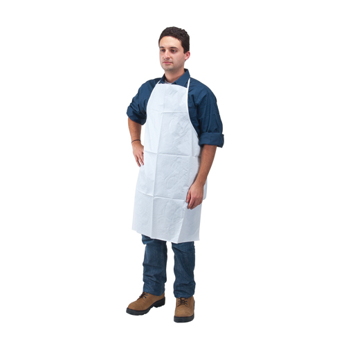 Microporous Protective Clothing, Microporous, White, 28" W x 36" L Duraquip Inc
