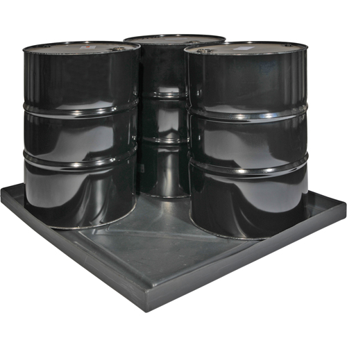Coquilles de d&eacute;versements Econo Spill Shells , 51" lo x 47" la x 5" h, Cap. de d&eacute;versement 36 gal. US Duraquip Inc