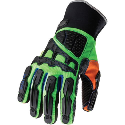 Gants avec renforts dorsaux r&eacute;duisant les impacts WP 925F (X) de ProFlex, Moyen, Paume en Synth&eacute;tique, Poignet &agrave; enfiler Duraquip Inc