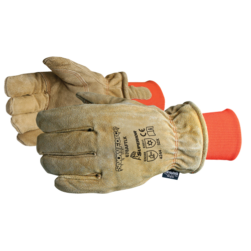 SnowForce Brown Freezer Glove, One Size, Grain Cowhide Palm, Thinsulate Inner Lining Duraquip Inc