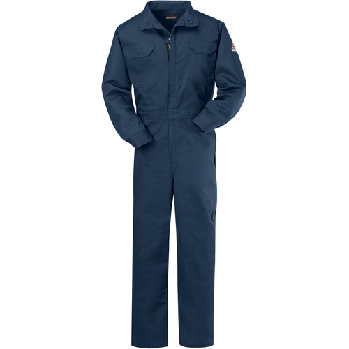 Classic Welding Coveralls, Size 38, Navy Blue, 11.2 cal/cm² Duraquip Inc