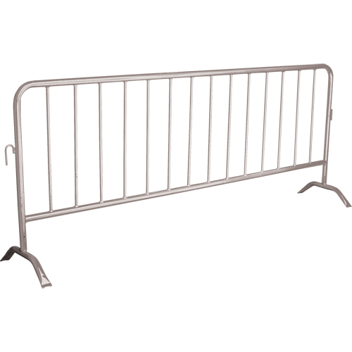 Barri&egrave;re portative, Emboîtables, 102" lo x 40" h, Argent Duraquip Inc