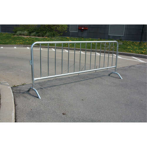 Barri&egrave;re portative, Emboîtables, 102" lo x 40" h, Argent Duraquip Inc