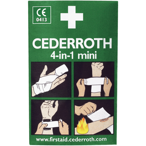 Cederroth 4-in-1 Bloodstopper, 5" L x 3" W Duraquip Inc