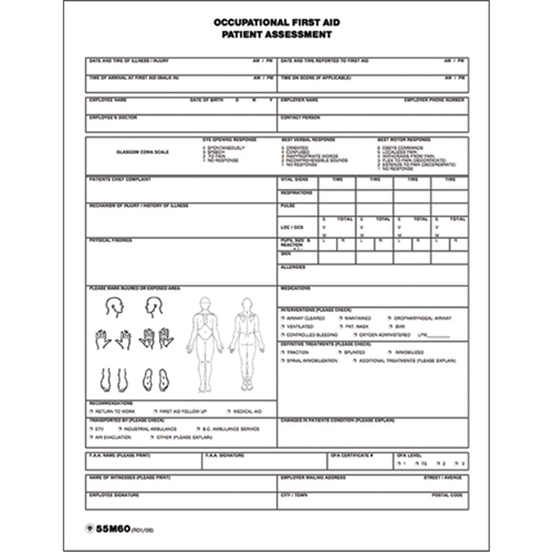 Patient Assessment Chart Duraquip Inc