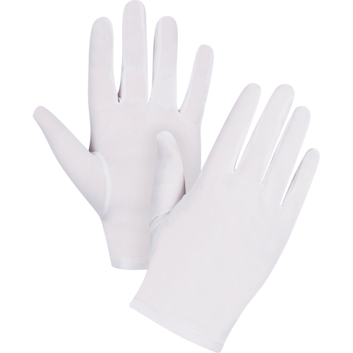 Low-Lint Inspection Gloves, Nylon, Hemmed Cuff, Ladies/X-Small Duraquip Inc
