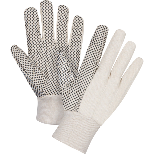 Gants en toile de coton &agrave; pois sur la paume, 8 oz, Grand Duraquip Inc