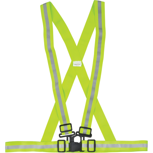Harnais de s&eacute;curit&eacute; d'usage standard, Jaune lime haute visibilit&eacute;, Couleur r&eacute;fl&eacute;chissante Argent, Moyen Duraquip Inc
