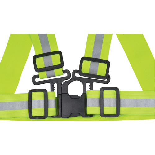 Harnais de s&eacute;curit&eacute; d'usage standard, Jaune lime haute visibilit&eacute;, Couleur r&eacute;fl&eacute;chissante Argent, Moyen Duraquip Inc