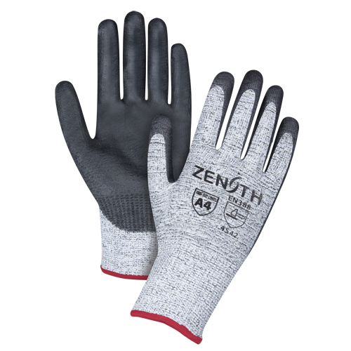 Seamless Stretch Cut-Resistant Gloves, Size Small/7, 13 Gauge, Polyurethane Coated, HPPE Shell, ANSI/ISEA 105 Level 4/EN 388 Level 5 Duraquip Inc