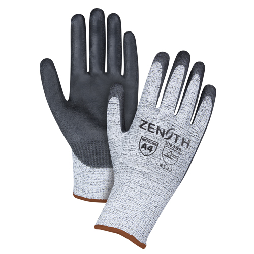 Gants &eacute;lastiques sans coutures r&eacute;sistants &agrave; la coupe, Taille Grand/9, Calibre 13, Rev&ecirc;tement Polyur&eacute;thane, Enveloppe en PEHP, ANSI/ISEA 105 niveau 4/EN 388 niveau 5 Duraquip Inc