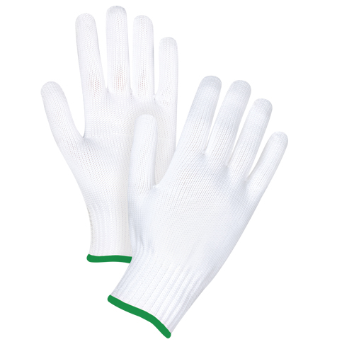 Gants tricot&eacute;s sans couture, Polyester, Calibre 10, Moyen Duraquip Inc