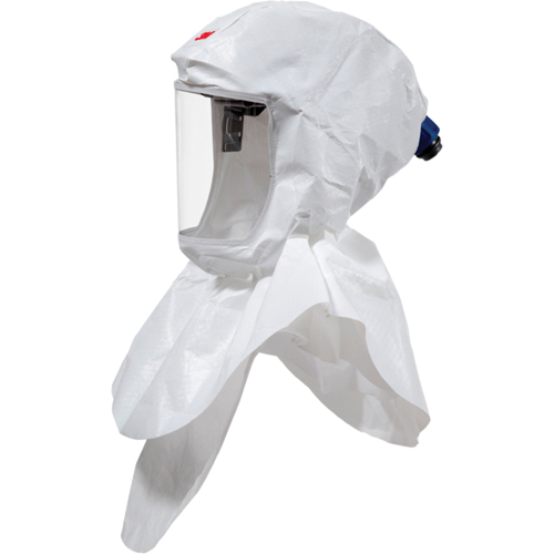 Cagoule Versaflo complet avec col interne et coiffe de premi&egrave;re qualit&eacute;, Universel, Coiffe souple, Bavette Double Duraquip Inc
