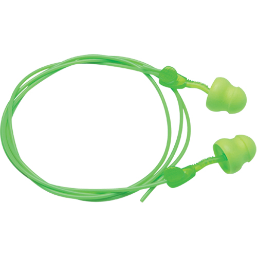 Glide Foam Earplugs, Bulk - Box, Corded Duraquip Inc